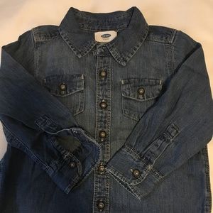 OLD NAVY Boys 3T Denim Button Down Top